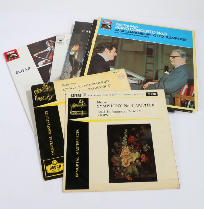 5 x Classical LPs. Baranboim - Beethoven : Concerto No. 3 (ASD 2579). Stephen Bishop - Piano Sonatas