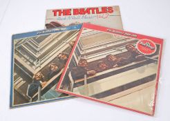 3 x The Beatles compilation LPs. The Beatles - 1962-1966 (PCSPR 717), red vinyl. The Beatles -