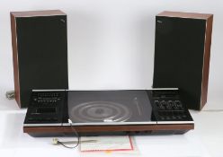 Bang & Olufsen Beocentre 2002 with MMC 20 S cartridge, together with a pair of Beovox S30 speakers.