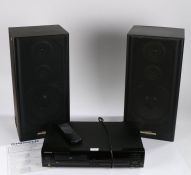 Kenwood DP-3060 Compact Disc Player together with a pair of Pioneer CS-557 Loud speakers.