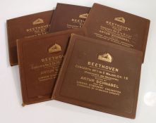 5 x Classical 78 rpm sets. Artur Schnabel/London Symphony Orchestra (2) - Beethoven : Concerto No.