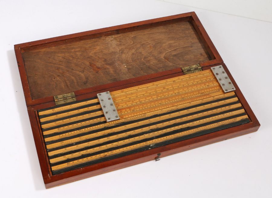 Major General Hannyngton Extended Slide Rule, for measurements and calculations made by Aston &