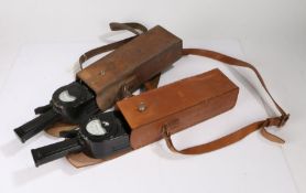 Two Ferranti Clip-on Ammeter, leather cased, (2)