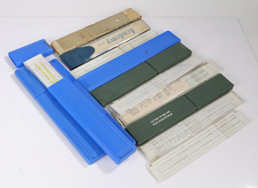 Slide rules, to include Blundell, Academy, etc, (13)