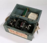 World War II Air Ministry Astro Compass MkII, numbered 6A/1174 4P, in original blue painted pine