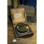 World War II Air Ministry issued Type P4A compass, No.43687T T., complete with fitted box and