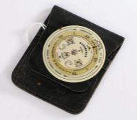 Negretti & Zambra pocket barometer / weather forecaster