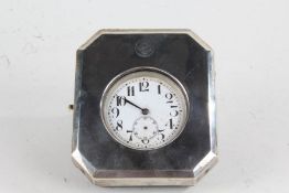 George V silver pocket watch holder, London 1922, maker Charles & Richard Comyns, the hinged