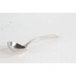 George IV silver ladle, London 1820, maker William Eley and William Fearn, the fiddle pattern handle