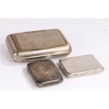 Victorian silver vesta case, Birmingham 1832, maker M Bros, the scroll engraved exterior with