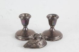 Pair of Elizabeth II silver candlesticks, Birmingham 1978, maker Crisford & Norris Ltd. with