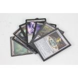 Eighteen Magic: the Gathering cards, to include Blinkmouth Urn, Nim Devourer and others, some in