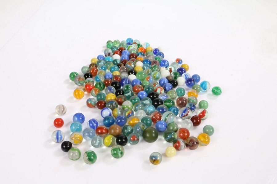 Collection of marbles, of various styles and sizes (qty)