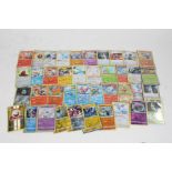 Collection of Pokemon TCG Holo cards, to include Mr. Mime SWSH079, Cursola SV050/SV122, Electrode