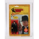 The Adventures of Indiana Jones action figure, Toht (the baddie) Kenner, carded, housed in a UK