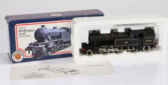 Bachmann OO gauge Gresley V1/3 Class 2-6-2T locomotive, 31-602 V1 67664 B.R. black, (hopper type