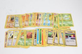 Collection of Pokemon TCG cards, to include Kangaskhan 21/64, Jolteon 20/64, Mr. Mime 22/64 and