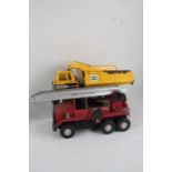 Tonka Mighty Diesel tipper truck, Meccano Mogul fire engine (2)