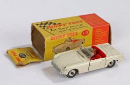 Dinky Toys M.G.B sports car, number 113, boxed