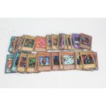 Collection of Yu-Gi-Oh! cards, to include Salamandra SDD-E003 and others, approximately 80 cards(