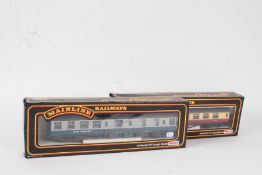 Hornby OO gauge R4312 Pullman Parlour Car, boxed, R4313 Pullman Brake Car, boxed (2)