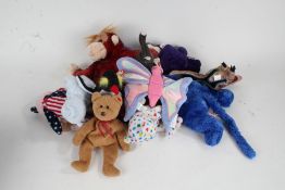 Collection of Ty Beanie Babies, to include Princess, Swoop, Spangle, Trumpet and others (11)