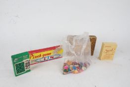 Collection of games to include Bezique, Pinch game, Jarrold & Sons cards, gaming counters etc. (