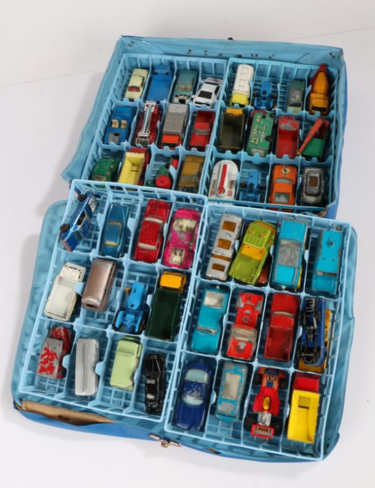 Matchbox Superfast Collector's Carrying Case, including fifty-one model vehicles, consisting of