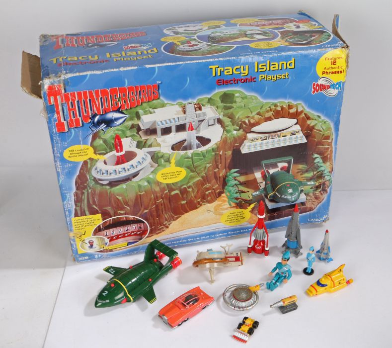 Carlton Thunderbirds Tracy Island electronic playset, with Thunderbirds 1-5 and Lady Penelope's FAB1