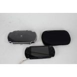 Sony PSP console, Logitech plastic case (2)