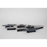 Collection of model ships, to include HMS Barham, HMS Ramillies, HMS Vanguard etc. (27)