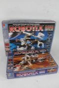 Four boxed sets of Robotix, R4000 Argus, R2030 Bront, R740 Lunax, R40 Motorpack (4)