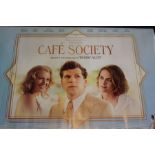 Cafe Society (2016) - British Quad film poster, starring Jesse Eisenberg, rolled, 76cm x 102cm