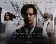 Transcendence (2014) - British Quad film poster, starring Johnny Depp, Morgan Freeman and Rebecca