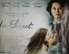 In Secret (2013) - British Quad film poster, starring Elizabeth Olsen, 76cm x 102cm, rolled