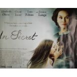 In Secret (2013) - British Quad film poster, starring Elizabeth Olsen, 76cm x 102cm, rolled