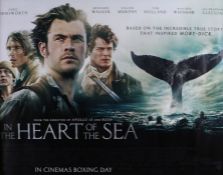 In The Heart of the Sea (2015) - British Quad film poster, starring Chris Hemsworth, Cillian Murphy,