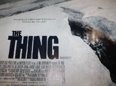 The Thing (2011) - British Quad film poster, starring Mary Elizabeth Winstead, rolled, 76cm x 102cm