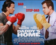 Daddy's Home (2015) - British Quad film poster, starring Will Ferrell and Mark Wahlberg, rolled, 30"
