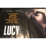 Lucy (2014) - British one sheet film poster, starring Scarlett Johansson and Morgan Freeman, rolled,