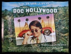Doc Hollywood (1991) British Quad poster, starring Michael J. Fox, folded