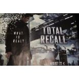 Total Recall (2012) - British Quad film poster, starring Colin Farrell, rolled, 76cm x 102cm