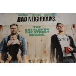 Bad Neighbours (2014) - British Quad film poster, starring Seth Rogen, Rose Byrne, and Zac Efron,