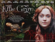 Effie Gray (2014) - British Quad film poster, starring Dakota Fanning, Emma Thompson and Julie