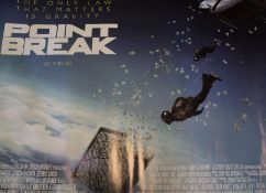 Point Break (2015) - British Quad film poster, starring Edgar Ramírez, rolled, 76cm x 102cm