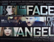The Face of an Angel (2014) - British Quad film poster, starring Ava Acres, Cara Delevingne, Kate