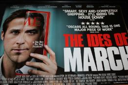 The Ides of March (2011) - British Quad film poster, starring George Clooney and Paul Giamatti,