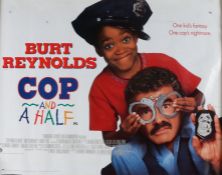 Cop and a Half (1993) - British Quad film poster, starring Burt Reynolds, Norman D. Golden II, and