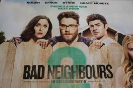 Bad Neighbours (2014) - British Quad film poster, starring Seth Rogen, Rose Byrne, and Zac Efron,