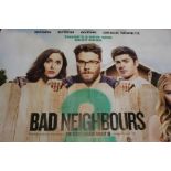 Bad Neighbours (2014) - British Quad film poster, starring Seth Rogen, Rose Byrne, and Zac Efron,